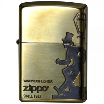 ZIPPO 酔っ払い /　真鍮メッキ