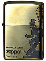 ZIPPO 酔っ払い /　真鍮メッキ