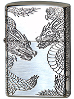 3面ドラゴン 銀いぶし