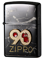 ZIPPO90周年記念モデル/ブラックアイス