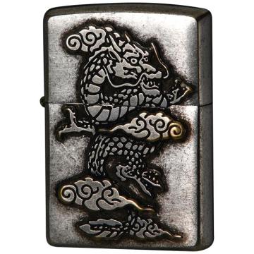 和柄プレート貼り 雲龍 ZIPPO