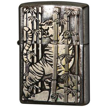 和柄プレート貼り 竹虎 ZIPPO