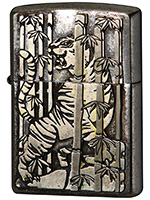 和柄プレート貼り 竹虎 ZIPPO