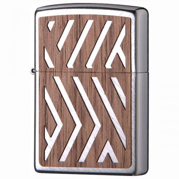 Zippo Woodchuck/へリングボーンスウィープウォールナットエンブレム