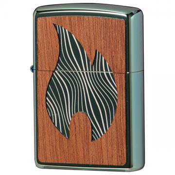 Zippo Woodchuck/ハイポリッシュ グリーン マホガニー エンブレム