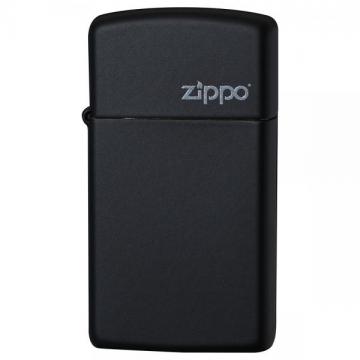 Slim Black Matte / スリムブラックマット (ZIPPO LOGO)