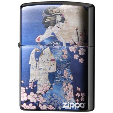 和柄 舞妓(青)