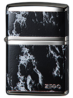 MARBLE & ZIPPO LOGO BLACK /大理石風 ZIPPOロゴ(2)